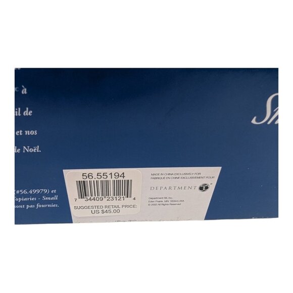 Dept 56 Snow Village Santa Comes to Town 2003 Spirit of America Banner Eagle Box - Picture 4 of 12